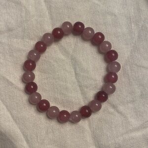 Handmade glass bead bracelet